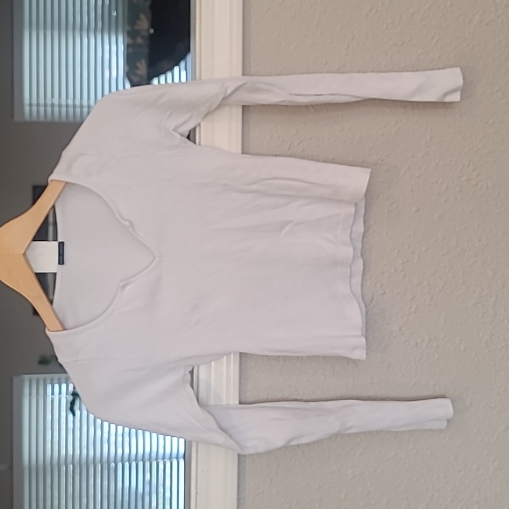Brandy Melville Crop Long Sleeved Ribbed Tee Sz. OS